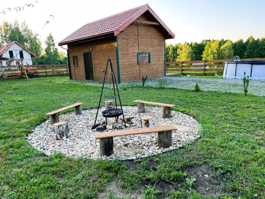 Zielona Chatka Nad Sapina Pozezdrze Zewnętrze zdjęcie